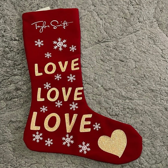 Taylor Swift Red 1989 Tour Christmas Stocking - Picture 1 of 3